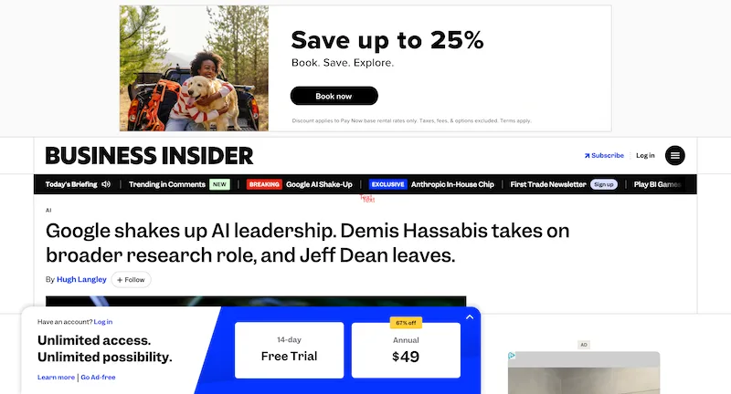 Reading in 2026... taken from businessinsider.com, August 2026